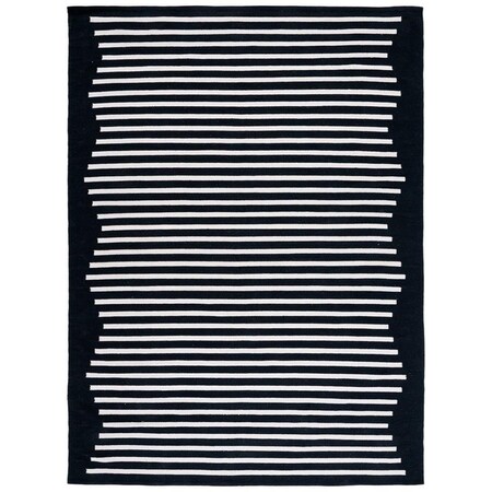 Safavieh 5 x 8 ft. Montauk Rectangle Contemporary Rug - Black & Ivory MTK313Z-5